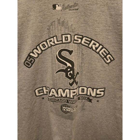 MLB Authentic Collection 05 Chicago White Sox World Series Champion Gray T Shirt - Picture 2 of 4